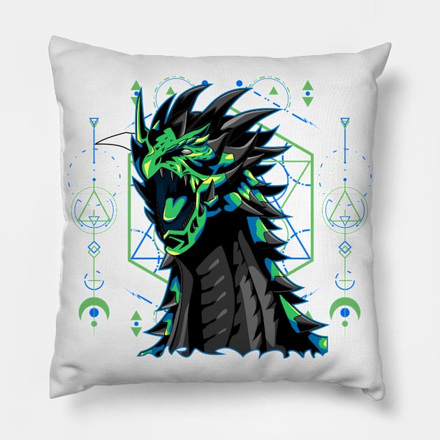 head dragon Pillow by SHINIGAMII