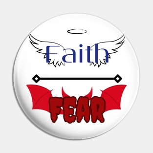 Faith over fear Pin