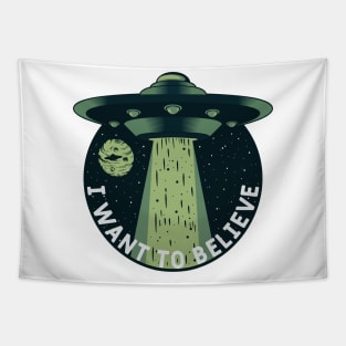 UFO Universe I Want To Believe Tapestry