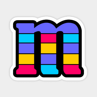 m letter shirt Magnet