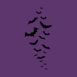 Flock of Bats (Black) T-Shirt