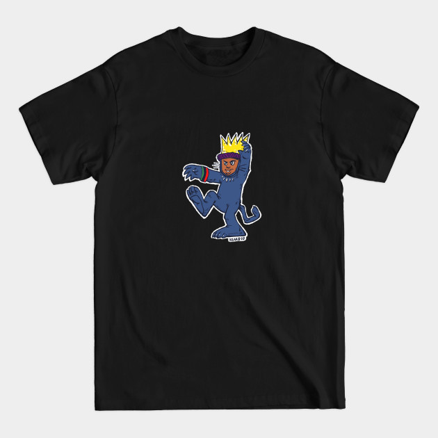 Disover T'Challa Where The Wind Things Are - Black Panther Marvel - T-Shirt