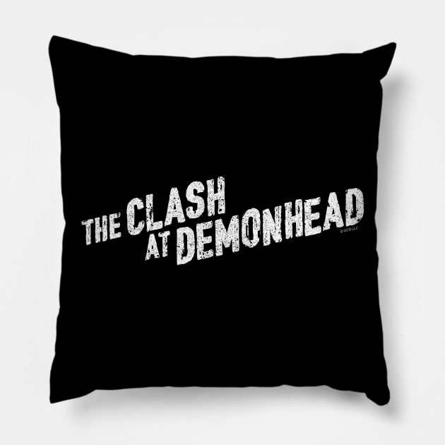 The Clash At Demonhead Pillow by huckblade