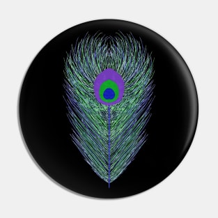 Peacock Feather Pin