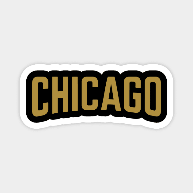 Chicago City Typography Magnet by calebfaires