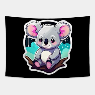 Koala Bear Illustration Tapestry