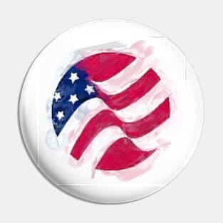 USA Flag Paint Pin