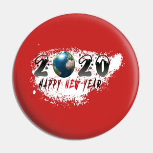 Happy New Year 2020 Around the World Pin