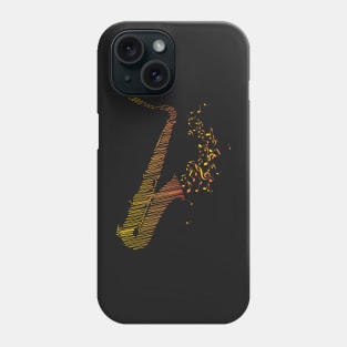 Creative Saxophone Art - Orange Mix Phone Case