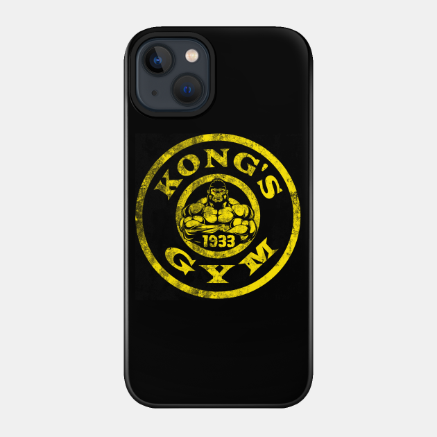 Kong's Gym, distressed - King Kong - Phone Case