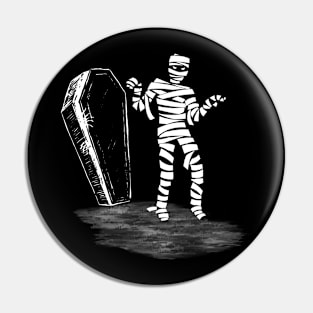 Mummy, Halloween design Pin