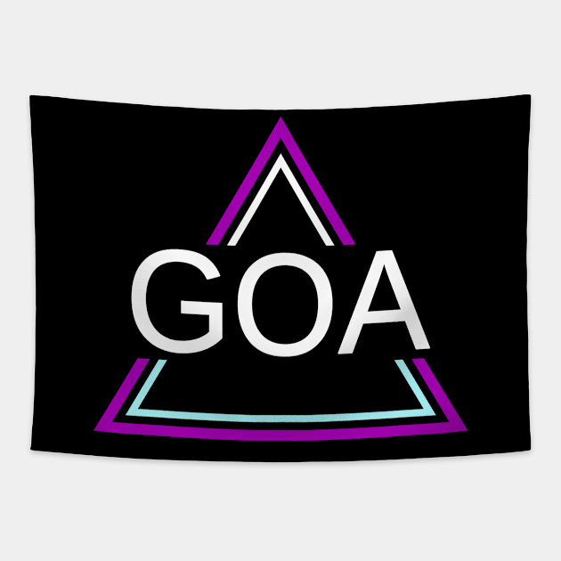 GOA Techno House Party EDM Festival Electro Rave Tapestry by The Number One