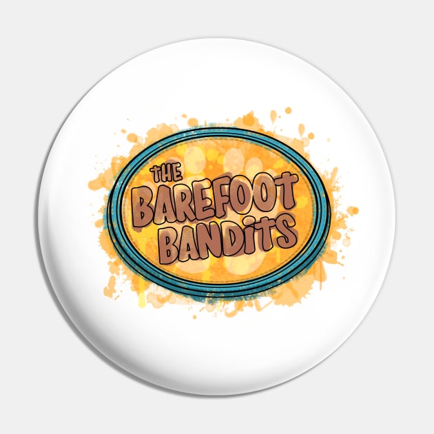 The Barefoot Bandits 'Splat Logo' Pin by mukpuddy