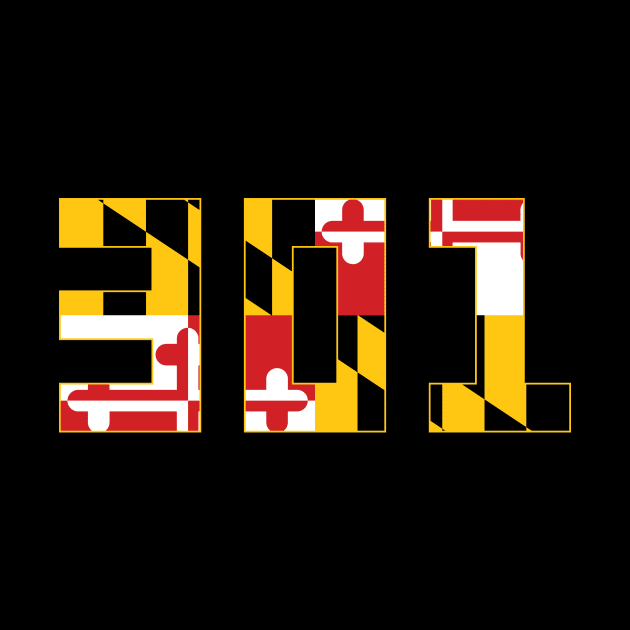 301 Maryland Flag by polliadesign