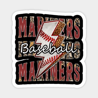 Graphic Baseball Mariners Proud Name Team Vintage Magnet