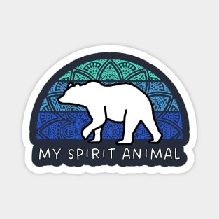 Boho Bear Spirit Animal Magnet