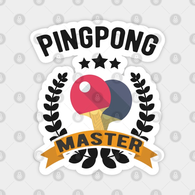 Pingpong Master Magnet by KC Happy Shop