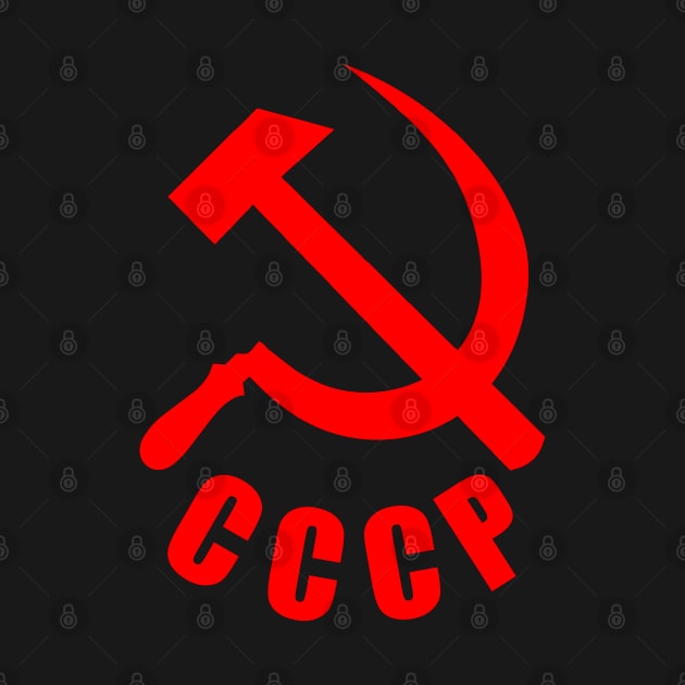 CCCP Hammer and Sickle red by BigTime