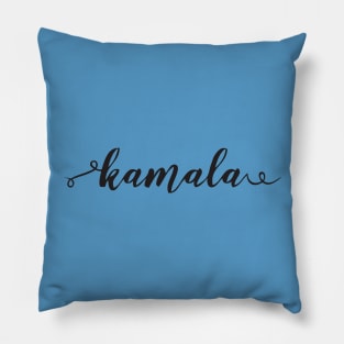 kamala script Pillow