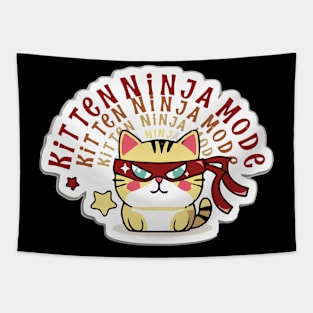 kitten ninja Tapestry