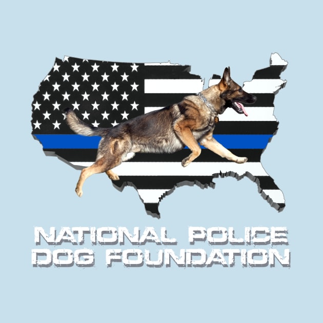 NPDF and blue stripe by National Police Dog Foundation