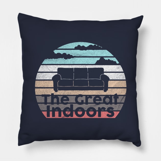 Introvert Indoors Pillow by karutees