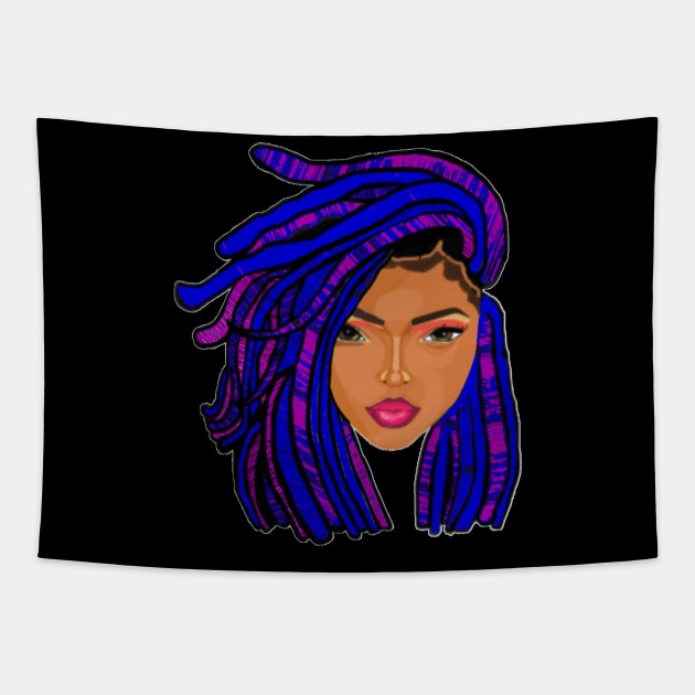 Natural Hair LOCS 1 Tapestry by curlygirztees1