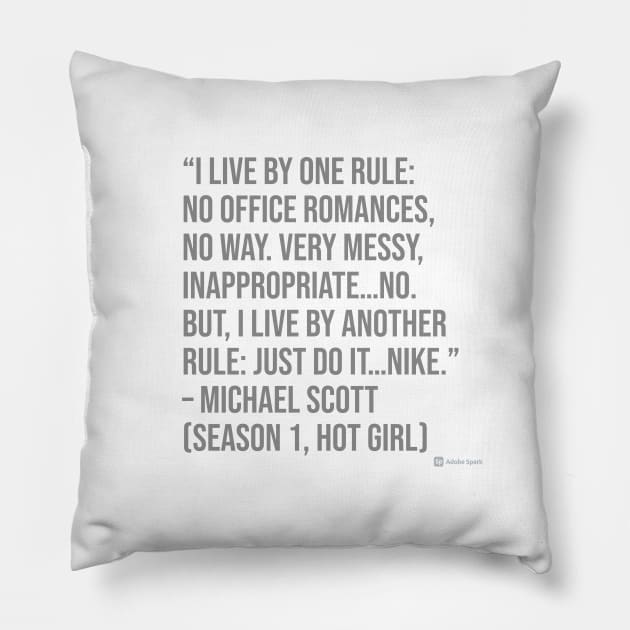 the office funny quote Pillow by CreationsByAme