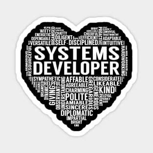 Systems Developer Heart Magnet