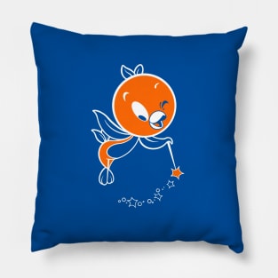 Sunshine terrace bird blue Pillow