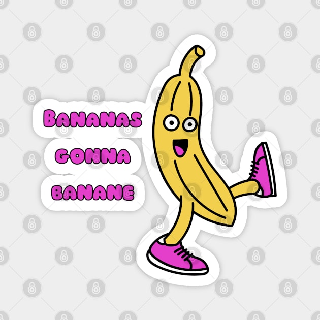 Bananas Gonna Banane Magnet by blueberrytheta