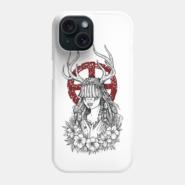 Heilung shaman Phone Case by BlackForge