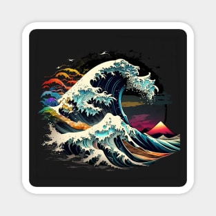 The great wave - cosmic edition Magnet