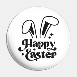 Happy Easter Easter Bunny Ears Pin