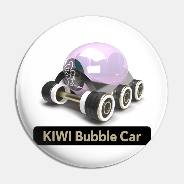 KIWI Bubble Car Pin by chipandchuck