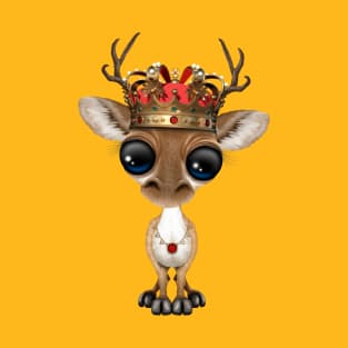 Cute Royal Deer Wearing Crown T-Shirt