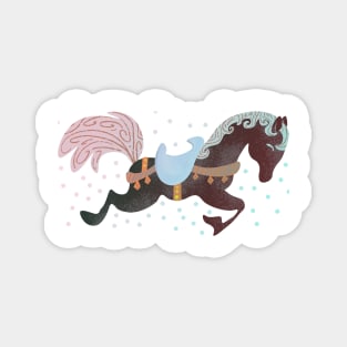 Retro Galloping Horse Magnet