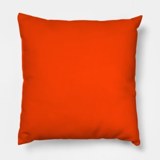 Bright Fluorescent Attack Orange Neon Pillow