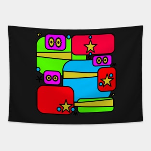 Inner child. Abstract fun design in bright colors and shapes that celebrate the child within. Tapestry