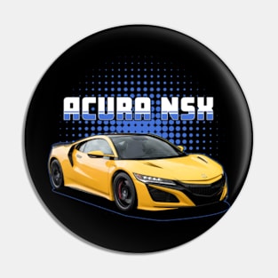 Acura NSX Sport car blue Pin