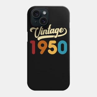 1950 Vintage Gift 70th Birthday Retro Style Phone Case