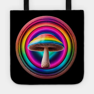 Rainbow Mushroom - Shaggy Base Tote