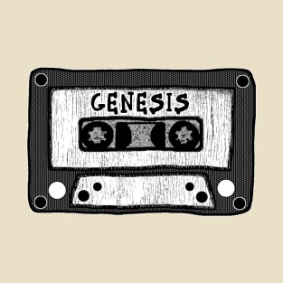 genesis cassette black and white T-Shirt