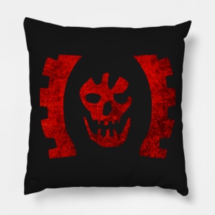 Mad Max Scrotus Logo- Weathered Pillow