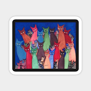 Vancouver Whimsical Cats Magnet