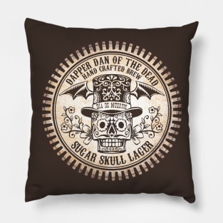 Dapper Dan of the Dead Sugar Skull Lager Pillow