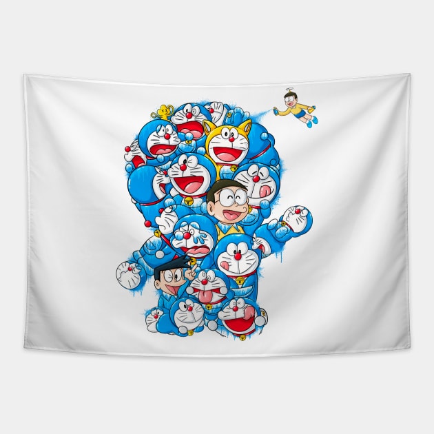 doraemon Tapestry by Mactivo