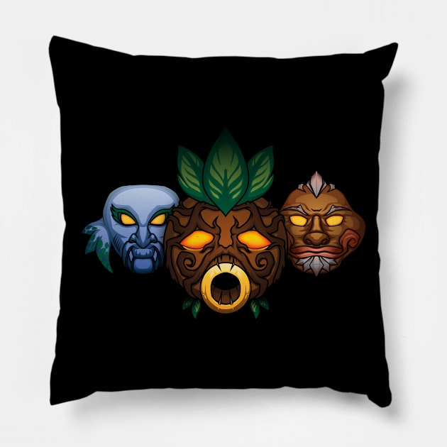 Faces of the Hero Pillow by cArxangel