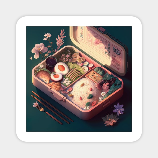 Japanese Bento Box art Magnet by geekmethat