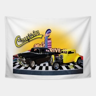 American Graffiti speed shop Tapestry